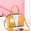 DrawString Handbag Women's Bag 2024 Net Red Tide Korean Fashion Color Ms Axel Messenger