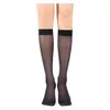 Sexy Socken 1 Paar sexy ultradünne Silky Socken mit mittleren Schnellstrümpfen transparente Öl schwarze Damen elastischer Strumpf für Frauen Mädchen N1R2 240416