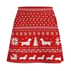 Skirts Dachshunds Christmas Sweater Pattern Mini Skirt Fairy Core Kawaii Evening Dresses