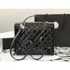 Bags 22 Autumn/winter Show Style Lacquer Skin Litchi Pattern Caviar Cowhide Backpack Black Large Diamond Grid