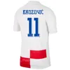 남자 24 25 25 유로 컵 크로아시아 축구 13 Nikola Vlasic Jersey 국가 대표팀 Lovro Majer Andrej Kramaric Josko Gvardiol Bruno Petkovic Luka Modric Football Shirt