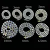 Chinese fabrikant Big Stone Moissanite Tennis Chain ketting 10 mm 8mm Pass Diamond Tester Juwelen Verjaardag cadeau