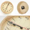 Zegary ścienne 9 cali zegar sauny bez szklanej lub plastikowej osłony drewniany prosty timer do sypialni salonu