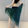 Stage Wear Belly Dance Practice Clothes Waist Chains Hip Scarves Wrap Skirts Sequins Tassels Sami Heavy Industry Inspiration Costumes