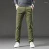 Jeans masculin Style classique 2 couleurs automne slim vert commercial de haute qualité pantalon de jean extensible décontracté pantalon masculin