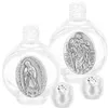 Vases 6 Pcs Holy Water Bottle Glass Bottles Travel Small Containers Wedding Party Favors