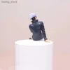 Eylem Oyuncak Figürleri 10cm Gojo Satoru Anime Jujutsu Kaisen Karakter Itadori Yuji Oturma Yüz Fiş Modeli PVC Çocuk Oyuncak Statik Hediye Bebeği Y240415