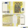 مستلزمات الهالوين الدعامة 10 20 50 100 ملفات الأوراق النقدية المزيفة نسخ نسخ الأموال المليئة باليورو.