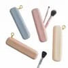 new Makeup Brush Pouch Silice Storage Bag With Zipper Large Capacity Brush Holder Cosmetic Organizer Bag Beige/Pink/Grey/Khaki n6Ly#