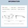 Okulary przeciwsłoneczne ramy Zirosat ST6204 Anty-Blue Ray Optical TR-90 Full-Rim Full-Rama czyste tytanowe okulary nogi Rx Men Kieliszki do męskich okularów