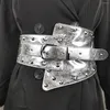 Cinture Rivet Rivet Super Bright Cintura in pelle Domenne Donnetto Domanda di camicia decorativa versatile elastico.