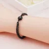 Bracelet PO de couleur argent / or avec bracelet de chaîne en acier inoxydable