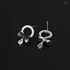 Boucles d'oreilles Stud Fashion Black Arc sans oreilles Mosquito Coil Clif Femelle Bijoux en gros de Match Wielry