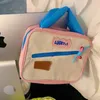 Cosmetic Bags Cotton Stuffed Handle Contrasting Colors Bag Large Capacity Toiletries Organizer Makeup Pouch Handbag