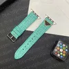 Дизайнер ремешок Apple Watch Band для Apple Watch Ultra Bands 49 мм 40 мм 41 мм 45 мм 44 мм 42 мм серии 9 8 7 6 5 SE Bands Luxury PU