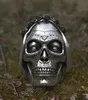 Goth Santa Muerte Ring Rose Crown Sugar Skull Rostfritt stålringar Kvinnor Punk Biker smycken unika gåva8858349