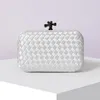 Узел Minaudiere Clutch Suck Suckard Interccio Кожаный одноразовый отдельный отсек для магнитной рамки Muse Muse Finish Women Women Sadgs Wedding Wedding