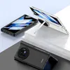Matt hårt för Vivo X Fold 3 Pro Case Full täckning Glasfilm Magnetiskt gångjärnsstativskydd täcker