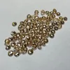 Losse diamanten groothandel 1000 stks 3 mm platte rug roze champagne kubieke zirconia edelsteen