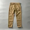 Pantalon masculin pour hommes pantalons de chargement d'inspiration rétro en plein air avec un tissu résistant à la conception de conception de plusieurs poches pour