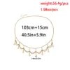 blsmiracle Boho Multilevel Gold Color Coin Pendant Waist Chain For Women Fashion Jewelry Belt Body Chains Party Gift 240409