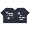 Het trasig planet t shirt män t shits designer t skjortor y2k tshirt europeiska och amerikanska storlekar män skjorta tees sommar avslappnad rund hals kort ärm 918 62