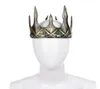 Capado antigo de Cospty Viking Corona Hombre Medieval Homem Real Real Tiaras Acessórios para Cabelos Sofra