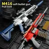 TN1Q Gun Toys Soft Bullet Toy Gun Eva Sniper Rifle Manual Loading M416 Gun Toy Boys Toy Gun Cs Fight Gun Toy A28 240417