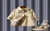 디자이너 옷 아이 여자 2020 패션 아이의 옷 여자 아이 텐치 코트 큰 코트 여자 옷 8174931
