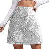 Skirts Copenhagen Map Minimal Mini Skirt Summer Dresses For Women 2024 Woman Miniskirt School Uniform