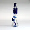 Phoenix Glass Bongs Triple Freezable Coil DAB Rig Condenser Coil Buil A Bong Glass Water Pipe 로고없이 14 인치