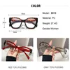 Lunettes de soleil Fashion Cat Eye Frame Eyeglass Anti-Blue Lumières Lumières transparentes UV400 Protection Flat Mirror Eyewear