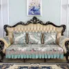 Chair Covers Antique Couch Cover Lace Slipcover Sofa 3 Seater Chenille Jacquard 3D Flower Armchair Towel For Living Room Drop