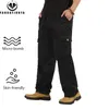 Pantalon pour hommes Spring Spring Thin High Quality Design Outdoor Leisure Couleur Couleur solide Loose Linette Male élastique Male grande taille