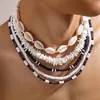 CHOKER SALIRCONE BOHIAMIAN SIMULAZIONE SIMULAZIONE CATERA DI SHELLA CATERA DELLA PUNK PUNK BEAD PUNK MULTI MULI SCEGLIO CLAVICOLA TENDENTE CLAVICOLA