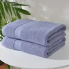 Handtuch Bad Feste Farbe Strand langstapel Baumwollblau grau Dusche Schwimmen für Badezimmer El Home Textile 70 135