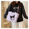 Plush Bag Toy Kawaii Cinnamoroll Plush Crossbody Bag Kuromi Shoulder Bags High-Capacity Handbag For Girls