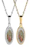 Kedjor kvinna religiös vintage stil guadalupe katolska kyrkan jungfru mary amulet hänge halsband prydnad9144149