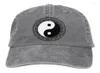 Basker yin yang asiatisk retro bomull tvättad baseball cap cowboy hatt monterad snapback för män kvinnor casual sol utomhus capberets3560826