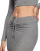 Rokken dames hoge taille lange maxi vloer lengte rekbare trekstrings bodycon gemonteerde ruches lounge rok