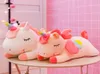 Jouet en peluche de licorne mignonne 30cm Rainbow Pony Doll Creative Animal Pillow Ariters de Noël Cadeaux pour enfants 9627702