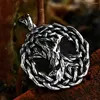 Pendant Necklaces Punk Fashion Tree Of Life For Men Vintage Stainless Steel Norse Viking Amulet Necklace Jewelry Gifts Drop