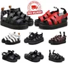 Бесплатная доставка Новый стиль дизайнер Martin Sandal Womens Mens Casual Sandale Fashion Platform Sliders Тройные черные белые красные тапочки Летние обувь 35-45