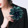 Brooches Hat Decoration Pin Elegant Satin Floral Brooch For Women Men Style Lapel Dinner Party Exquisite Big Flower Accessory