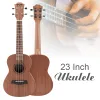 Kablar 23 tum konsert ukulele Wood Hawaiian Four String Guitar Mahogny Wood Ukelele Christmas Presents