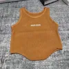 Tanks pour femmes Camis Réservoir irrégulier gilet tricoté à rayures pour femmes tricots sans manches t-shirts