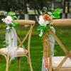 Kwiaty dekoracyjne sztuczne róże do dekoracji krzeseł dekoracje imprezowe