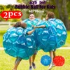 60cm 90cm Zorb Ball PVC Bluered Bubble Soccer Bilpump Bulle Bluered pour enfants Adult Family Outdoor Game Sports Toy 240407