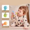 Giocattoli per neonati 0 12 mesi rotanti rocciolo che lo sviluppo della sfera per la sfera di sviluppo giocattolo silicone teether sensoriale per bambini 240407