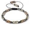 Strand 4x13mm Natural Stone Beads Bracelet Retangle Agates Lapis Lazuli Amethysts Quartz Bracelets For Women Men Energy Jewelry